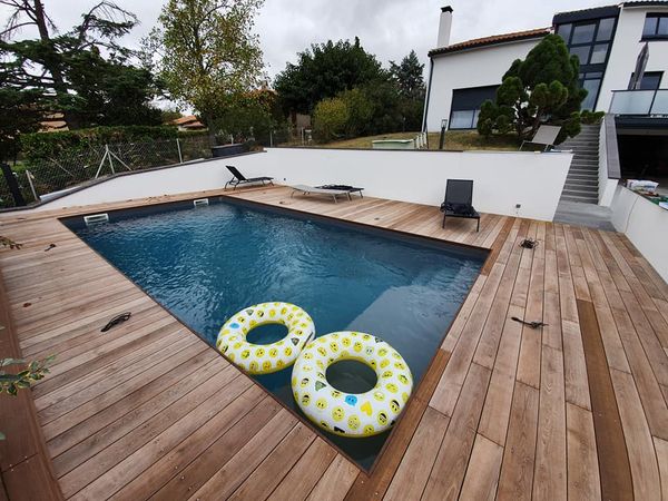 réalisation d'une terrasse de piscine